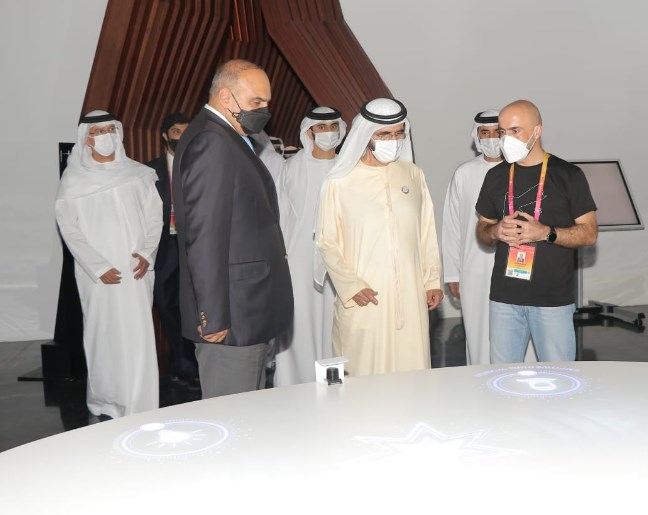 بن راشد يزور الجناح الأردني في