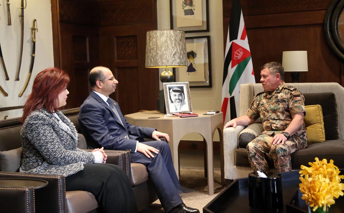 الملك يستقبل رئيس مجلس النواب العراقي