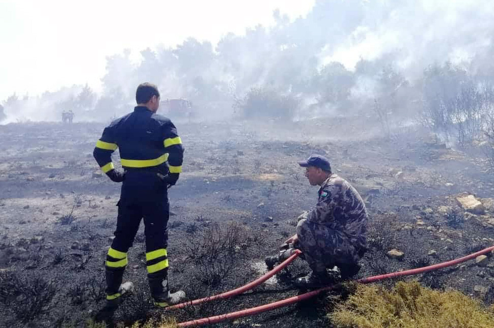 الأردن يعلن اخماد الحريق على الحدود