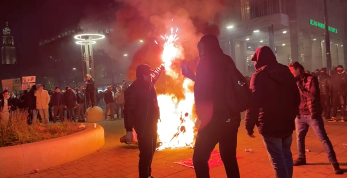 تخريب واشتباكات في مظاهرات احتجاجا على