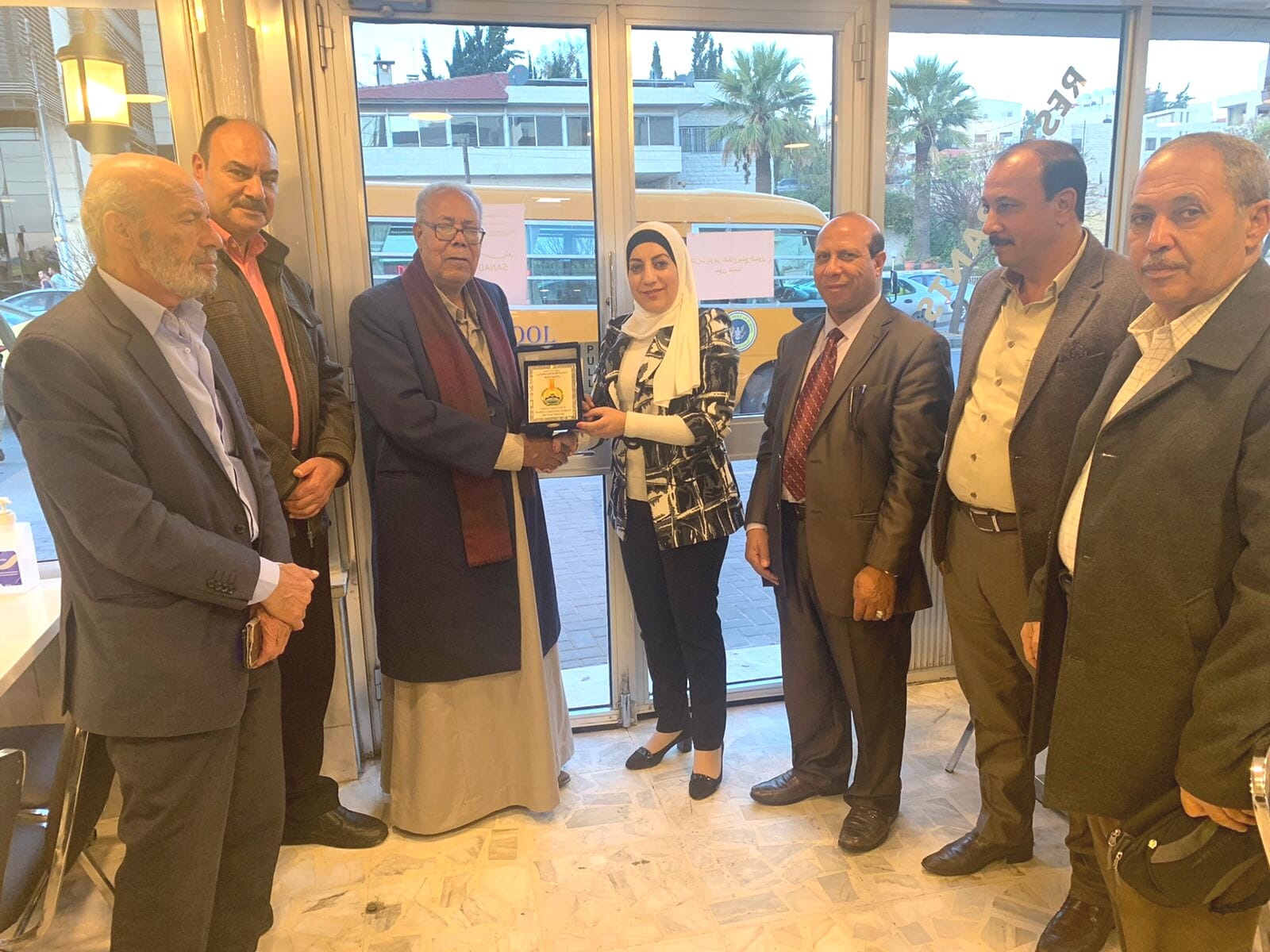 وفد نقابي مصري يكرم النقابية بشرى