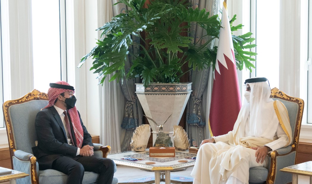 ولي العهد الأمير الحسين بعد لقاء الشيخ تميم: العلاقات الاردنية القطرية استراتيجية راسخة