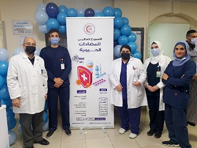 «تمريض» عمان الأهلية تشارك بمستشفى الاستقلال بفعالية حول المضادات الحيوية 
