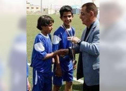 صورة نادرة للجوهري مع هدّاف النشامى