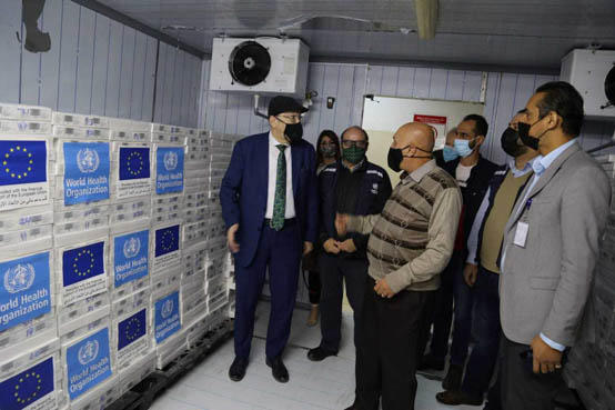 الاردن يستلم شحنة مطاعيم