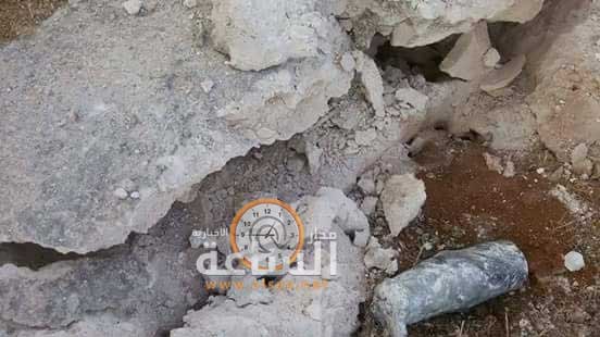 سقوط شظايا قذائف في الرمثا.. (صور)