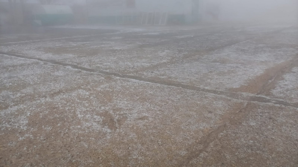 بدء تساقط ثلوج متفرقة في الكرك