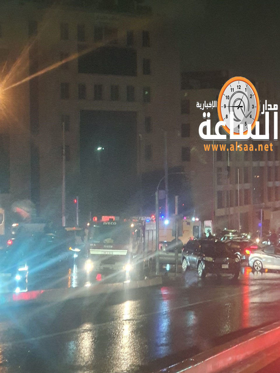 3 إصابات بتصادم 3 مركبات في