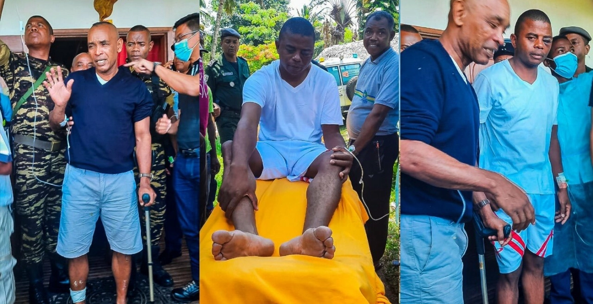 وزير بدولة إفريقية يسبح لمدة 12