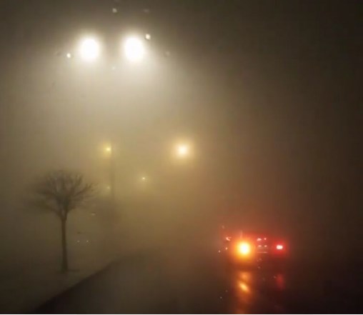 تنبيه من تدني او انعدام الرؤية