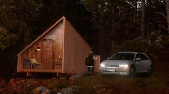 سيارة كهربائية توفر الطاقة اللازمة لمكتب