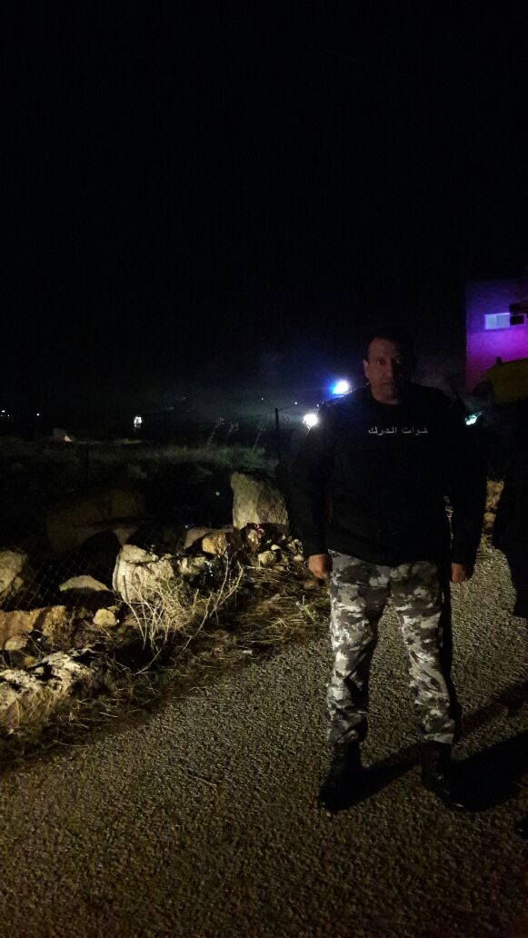 الحواتمة في ميدان العملية الأمنية بالكرك