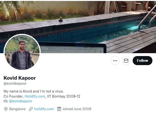 هندي اسمه كوفيد يصبح حديث تويتر