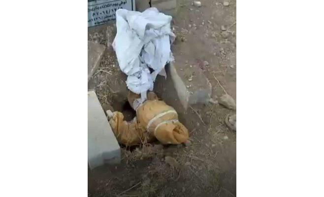 مجهولون يخرجون جثتي طفلين دفنا قبل