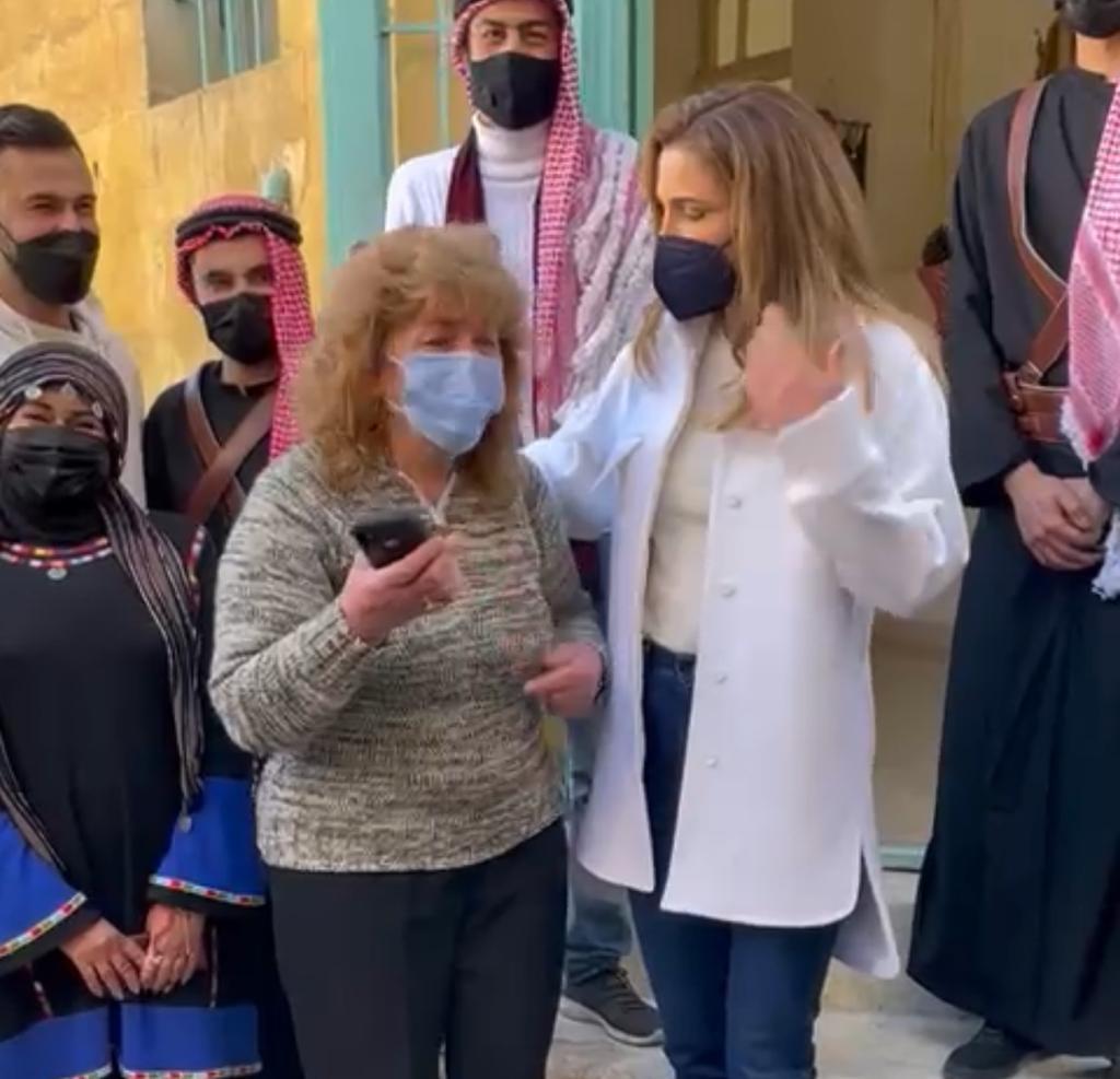 موقف أضحك الملكة رانيا في السلط