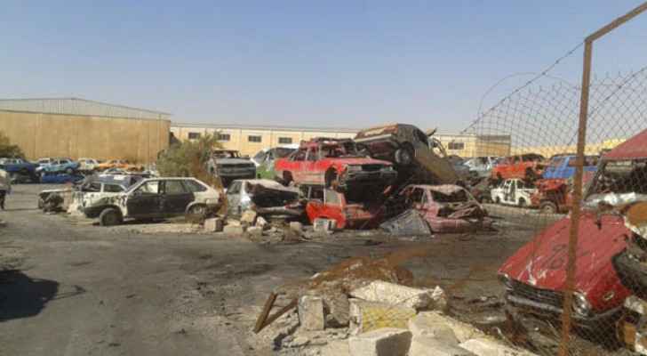 حريق سكراب الزرقاء بفعل فاعل