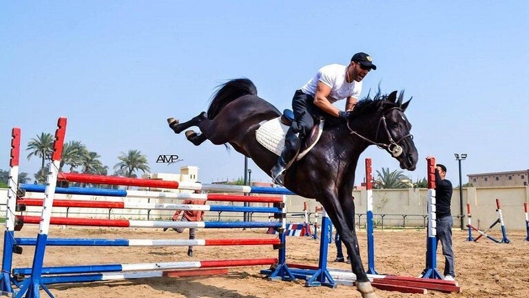 حصان النجم المصري أحمد السقا يرقص