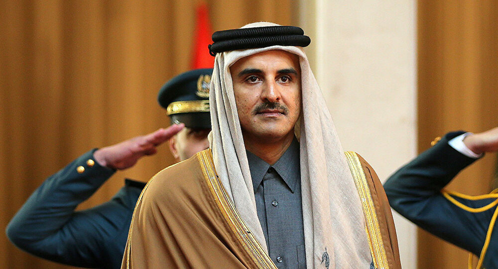 أمير قطر يستقبل قائد سلاح الجو العميد محمد حياصات