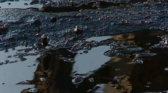 تسرب نفطي قبالة سواحل فلسطين المحتلة