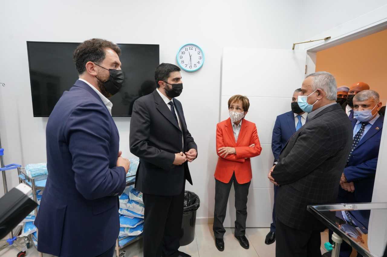 الأميرة بسمة تطمئن على مرضى حملة