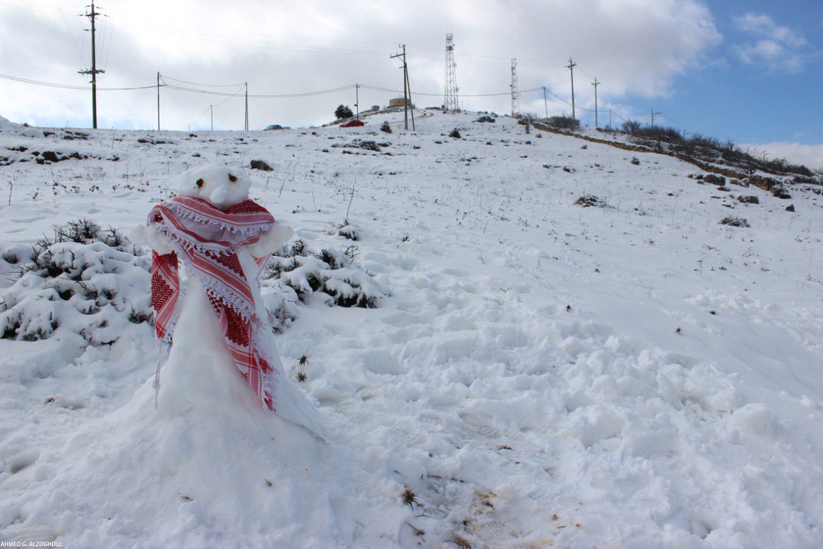 الاماكن المعرضة لتساقط الثلوج الجمعة