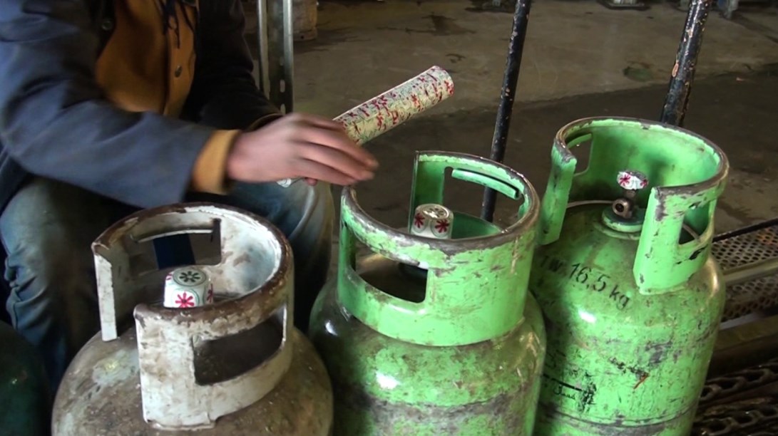 التحقق من 1100 أسطوانة غاز منزليّ