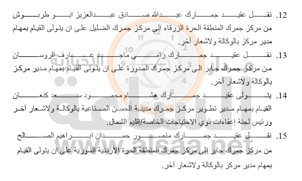 قوائم تنقلات واسعة.. تسمية ونقل مدراء