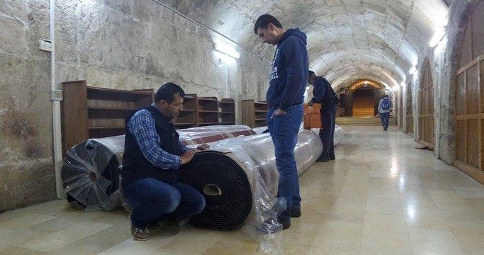 كم تبلغ مساحة الفرش الذي تبرع