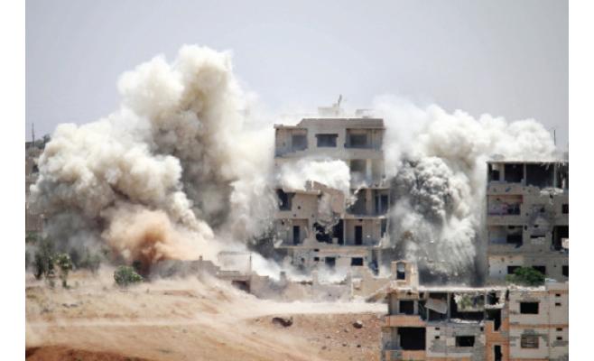 قصف جوي لمناطق قريبة من الحدود