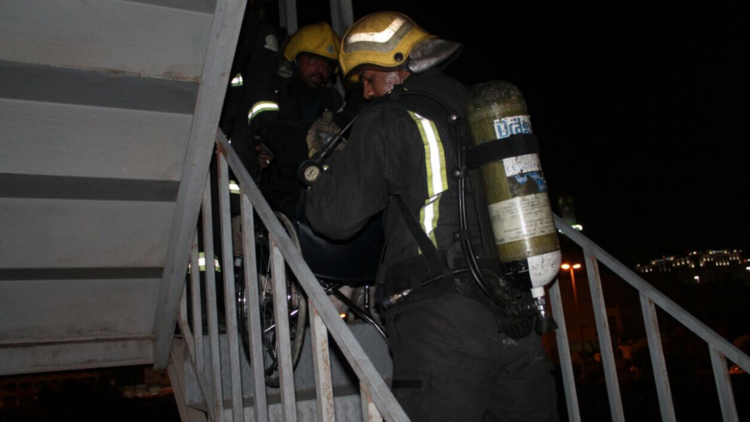 حريق في المدينة المنورة وإجلاء 120