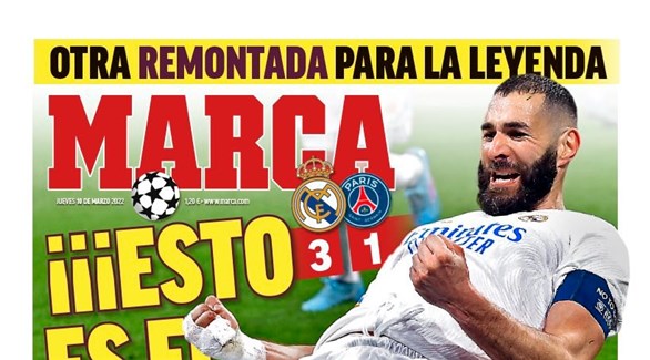 الصحافة الإسبانية تحتفي بانتفاضة الريال: ليلة