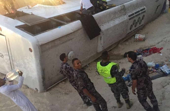 ارتفاع عدد وفيات حافلة المعتمرين الى