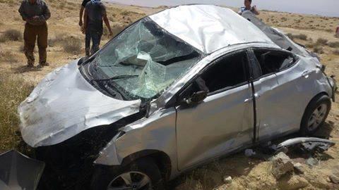 3 إصابات بتدهور مركبة في وادي