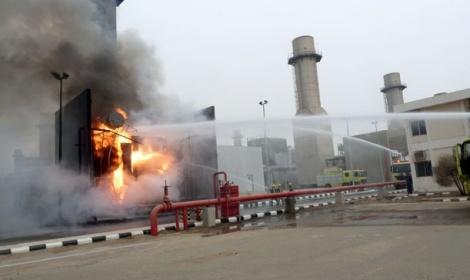 بسبب الحر.. احتراق لوحات تحكم كهرباء