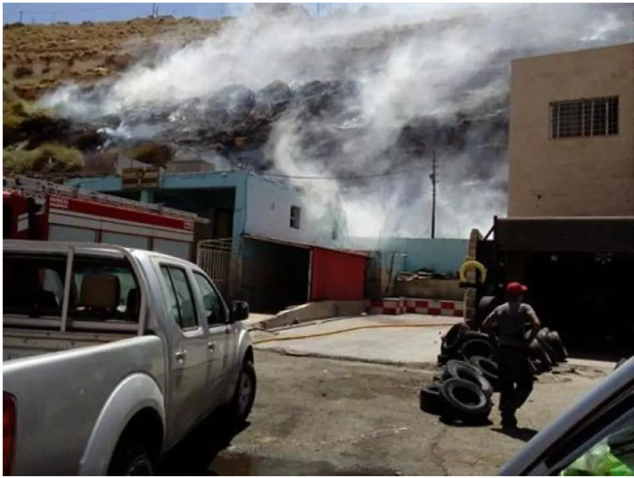 اخماد حريق شب قرب مجمع سفريات