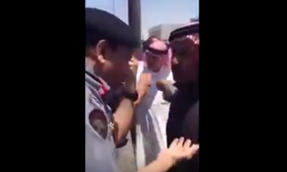 موقف مشهود لابناء الحويطات ومدير الدرك