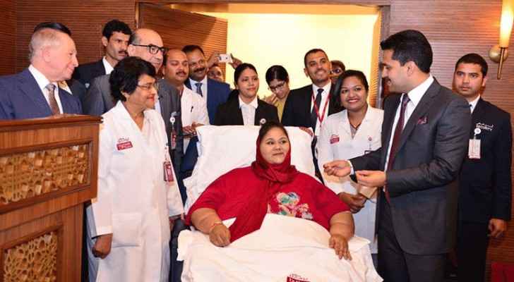 أسمن امرأة في العالم لأول مرة