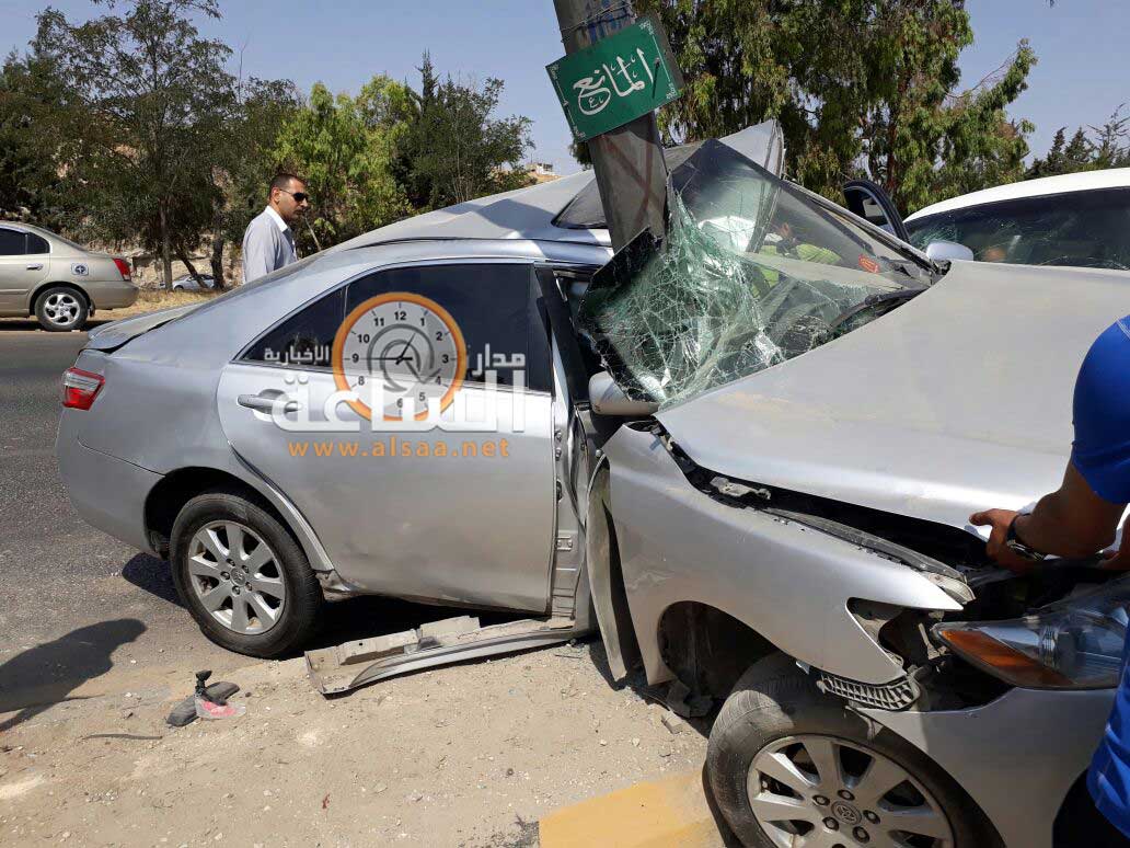 7 اصابات بتصادم مركبتين في جرش