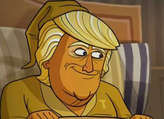 مسلسل كرتوني يسخر من ترامب وعائلته