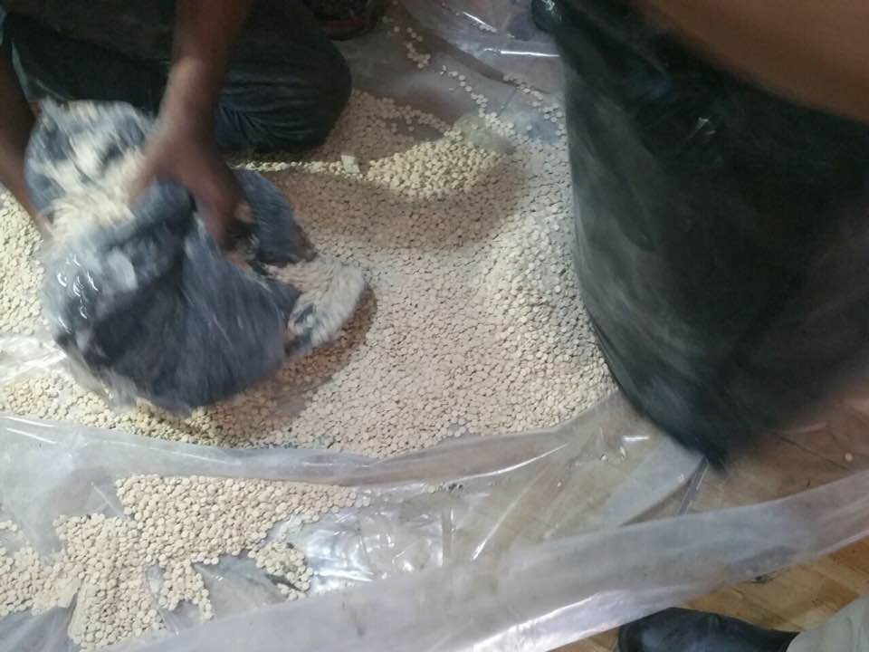 احباط تهريب مليون و200 الف حبة