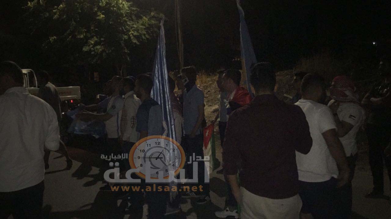 جماهير الفيصلي يحتجون أمام السفارة المصرية