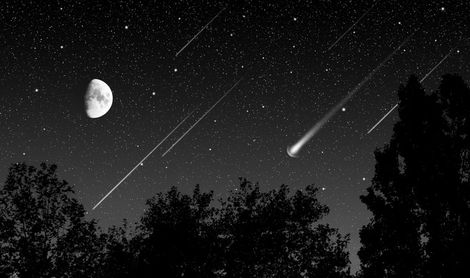 زخات شهب في سماء المملكة فجر