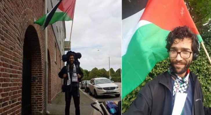 سويدي يبدأ رحلته إلى فلسطين مشيا