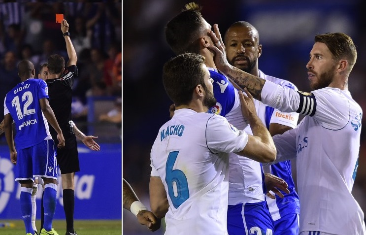 راموس يصل إلى رقم قياسي بالبطاقات