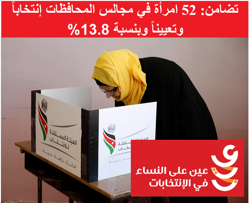 52 امرأة في مجالس المحافظات إنتخابا