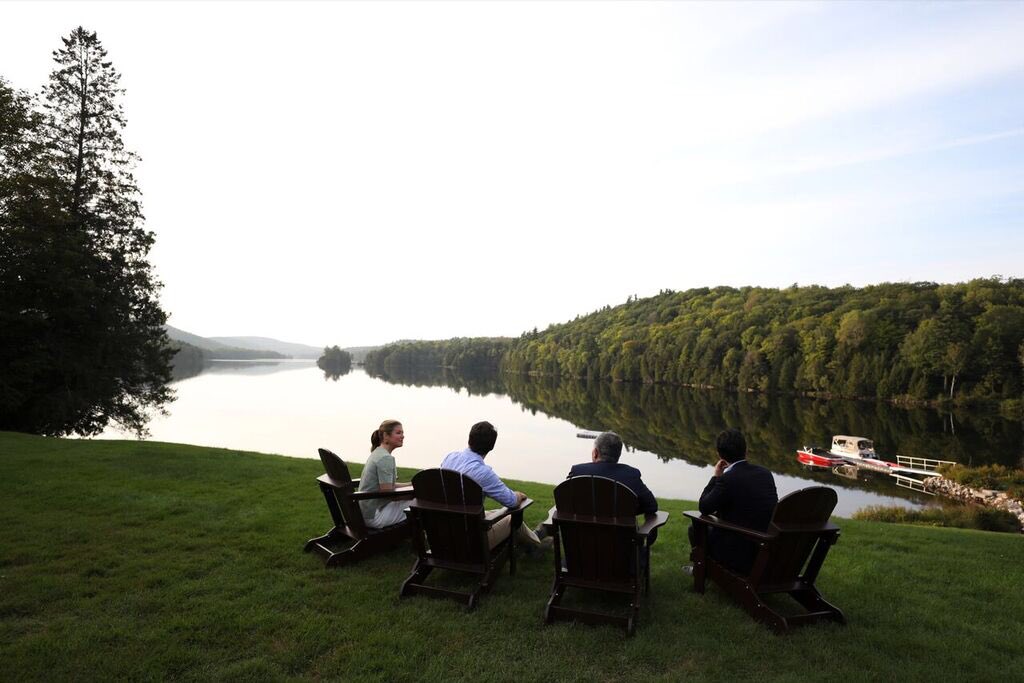 ترودو رفقة الملك وولي العهد