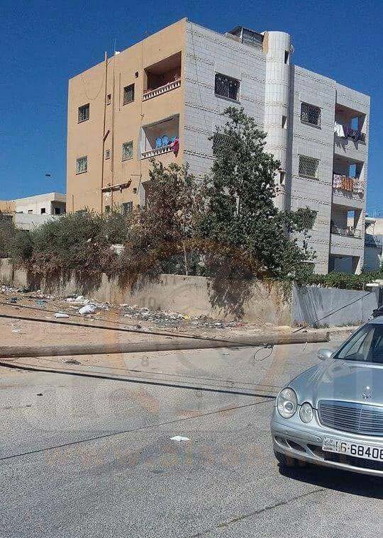 أزمة سير أول طلوع مخيم مادبا