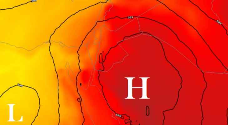 كتلة هوائية حارة تؤثر على المملكة