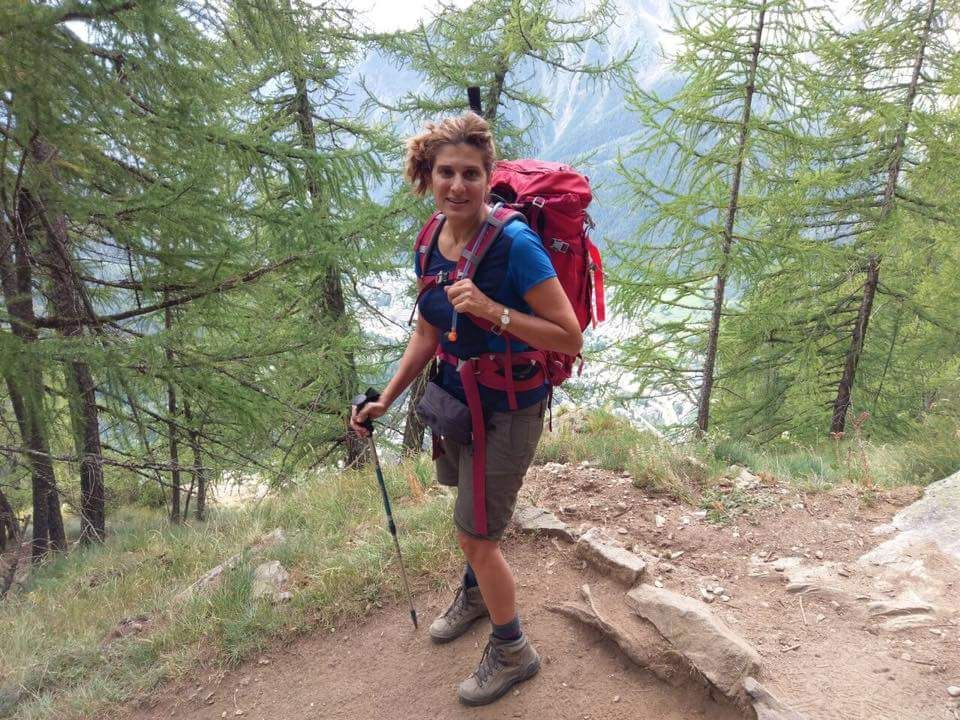 الأميرة دينا مرعد من جبال ايطاليا