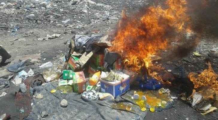 إتلاف (3470) كغم مواد غذائية فاسدة